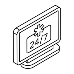 Trendy vector design of medical website