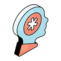 Perfect design icon of mental health