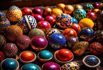 colorful elements arranged various textured surfaces showcasing unique patterns visual appeal, aesthetic, arrangement, artistic, backdrop, beauty, bold