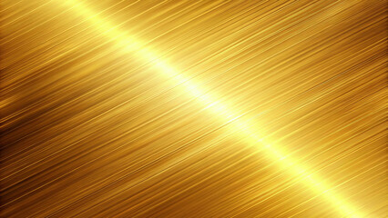Obraz premium A vibrant golden background with dynamic diagonal lines creates sense of movement and luxury. This stunning visual is perfect for various design projects