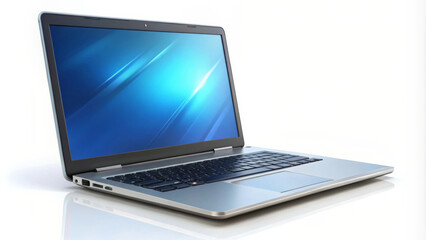 A modern laptop with sleek design and vibrant screen, perfect for work or entertainment. Its stylish appearance and advanced features make it an ideal choice for tech enthusiasts