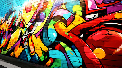 Urban graffiti alley background. Graffiti Alley. Illustration