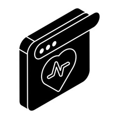 Trendy vector design of medical website