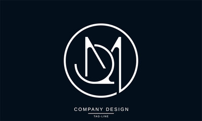 MQ, QM Abstract Letters Logo Monogram Design Font