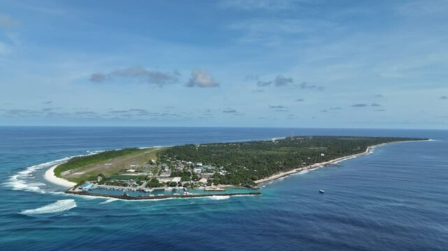 aerial view of beach Fuvahmulah