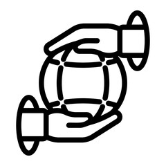 metaverse line icon