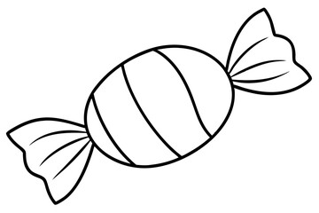 candy line art vector illustration