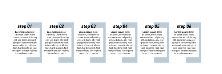 Infographic design with 6 options or steps. Infographics for business concept.
