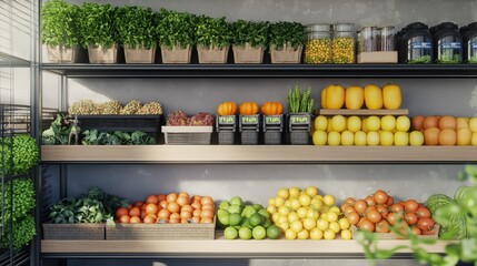 Fresh produce and healthy food options in a community grocery store addressing food access in a food desert