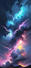 Storm, phone wallpaper, phone background