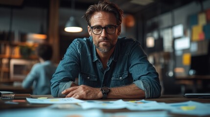 Business coach mentoring a group of startups in a modern coworking space, with brainstorming sessions and creative ideas displayed on whiteboards, fostering an innovative atmosphere.