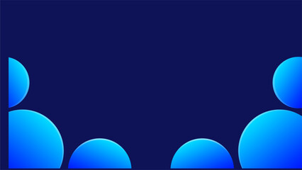 Abstract Blue Gradient Background Design Vector Template Backgrounds