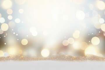 Naklejka premium Sparkling glittering bokeh lights background. Concept for Christmas holiday, celebration, New Year's Eve