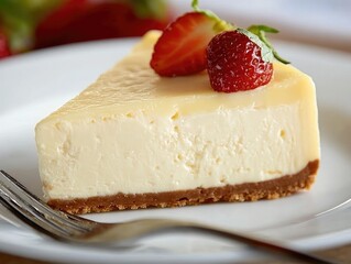 cheesecake with strawberries