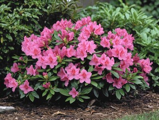 pink flowers in a garden
