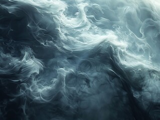 Obraz premium Smoky texture background swirling wisps of gray and black for a mysterious ethereal effect perfect for overlays or dark design elements