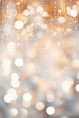 Obraz premium Sparkling glittering bokeh lights background. Concept for Christmas holiday, celebration, New Year's Eve 