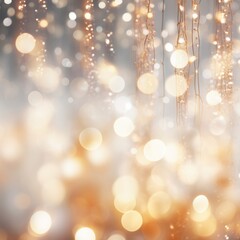 Obraz premium Sparkling glittering bokeh lights background. Concept for Christmas holiday, celebration, New Year's Eve 