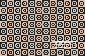 Circular and Circle Shapes and Designs Brown and Black Colors Geometric Pattern Abstract Pattern Seamless 