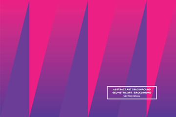 Triangular and Triangle Shapes Purple and Red Colors with Gradient Backdrop Modern Abstract Background Geometric Background