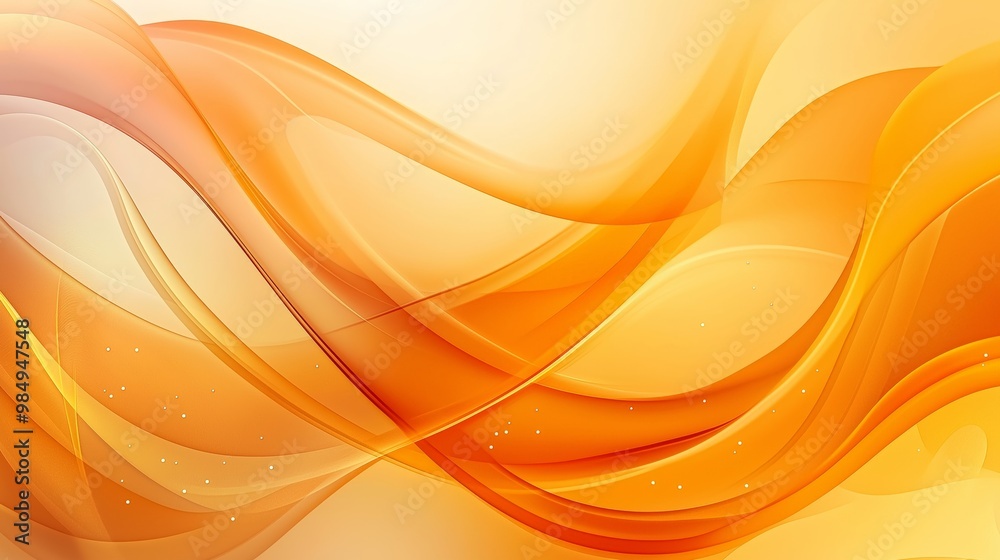 Canvas Prints Abstract colorful orange curve background