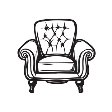 recommend clip art: Living room sofa or couch or divan icon silhouette . Home interior Furniture concept
                    