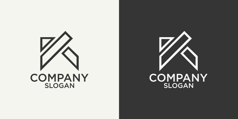 abstract initial k logo vector design
