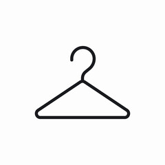 clothing hanger icon sign vector