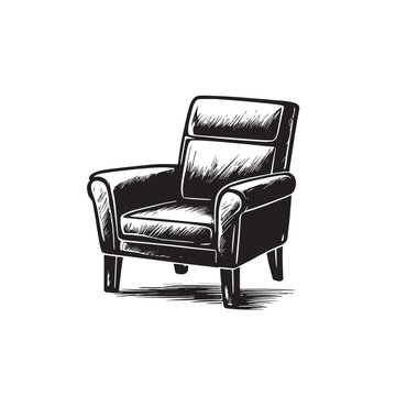 recommend clip art: Living room sofa or couch or divan icon silhouette . Home interior Furniture concept 