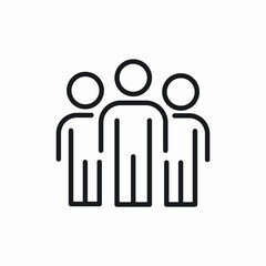 people group team icon sign vector