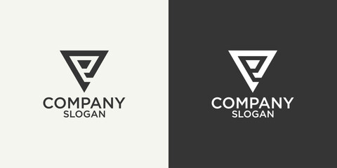  initial e abstract monogram logo vector design