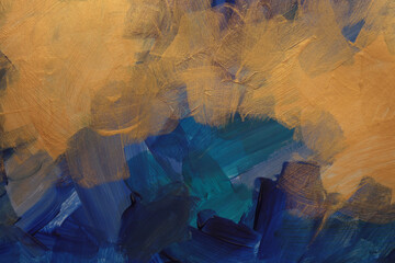 Art Oil and Acrylic brushstroke smear blot painting. Abstract marble texture color stain...