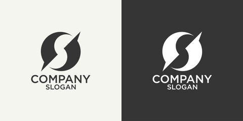 letter s abstract monogram logo design vector