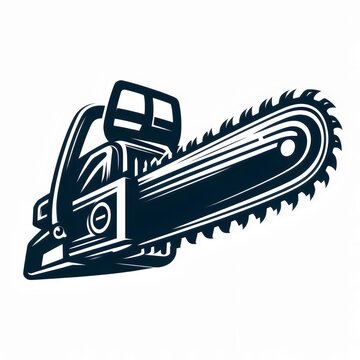Chainsaw logo on white background