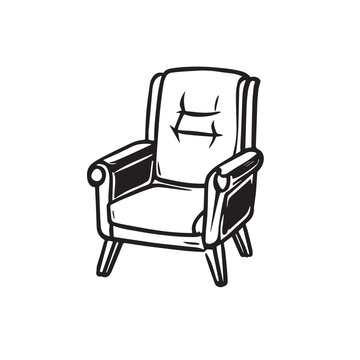 recommend clip art: Living room sofa or couch or divan icon silhouette . Home interior Furniture concept 