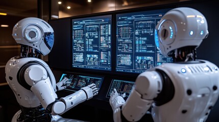 Innovative electric vehicle assembly in an automated plant with robotic precision and AI oversight. Generative AI