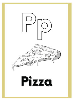 P for pizza