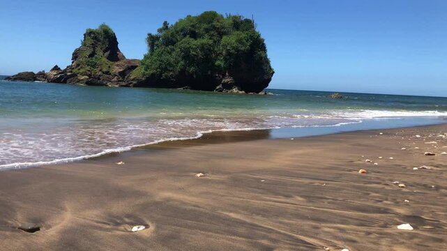 Venezuela Caribbean Sea coastline Paria Peninsula National Park, pristine beaches wilderness