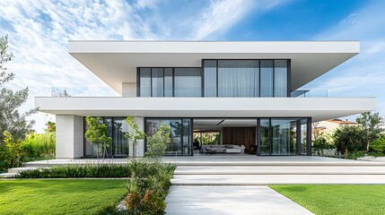 Fototapeta premium Inspirational Modern Townhouses and Villas Showcasing Investment Opportunities in the Real Estate Market
