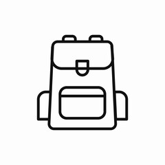 backpack bag icon sign vector