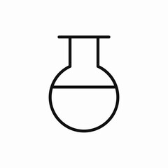 chemistry flask icon sign vector