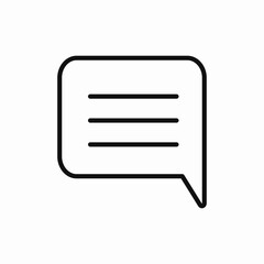 speech bubble message icon sign vector