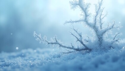 Crystalline frost design with pale silver and digital vibes