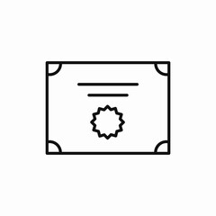 diploma certificate icon sign vector