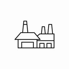 industrial factory icon sign vector