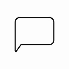 speech bubble chat icon sign vector