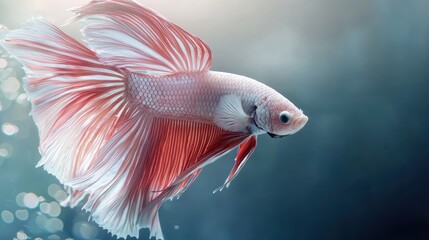 Fototapeta premium Elegant Betta Fish in Aquatic Background