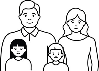 Creative Togetherness Child with Parent Vector Drawing for Kids
