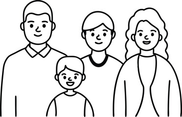Family Fun Day Parents with Child Vector Illustration of Play
