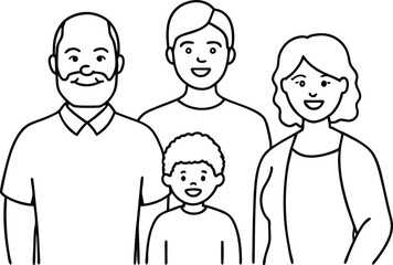 Growing Together Family Parents and Child Vector Art for Growth
